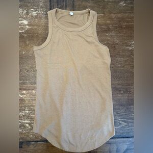Wishlist Medium Tan Ribbed Tank Top